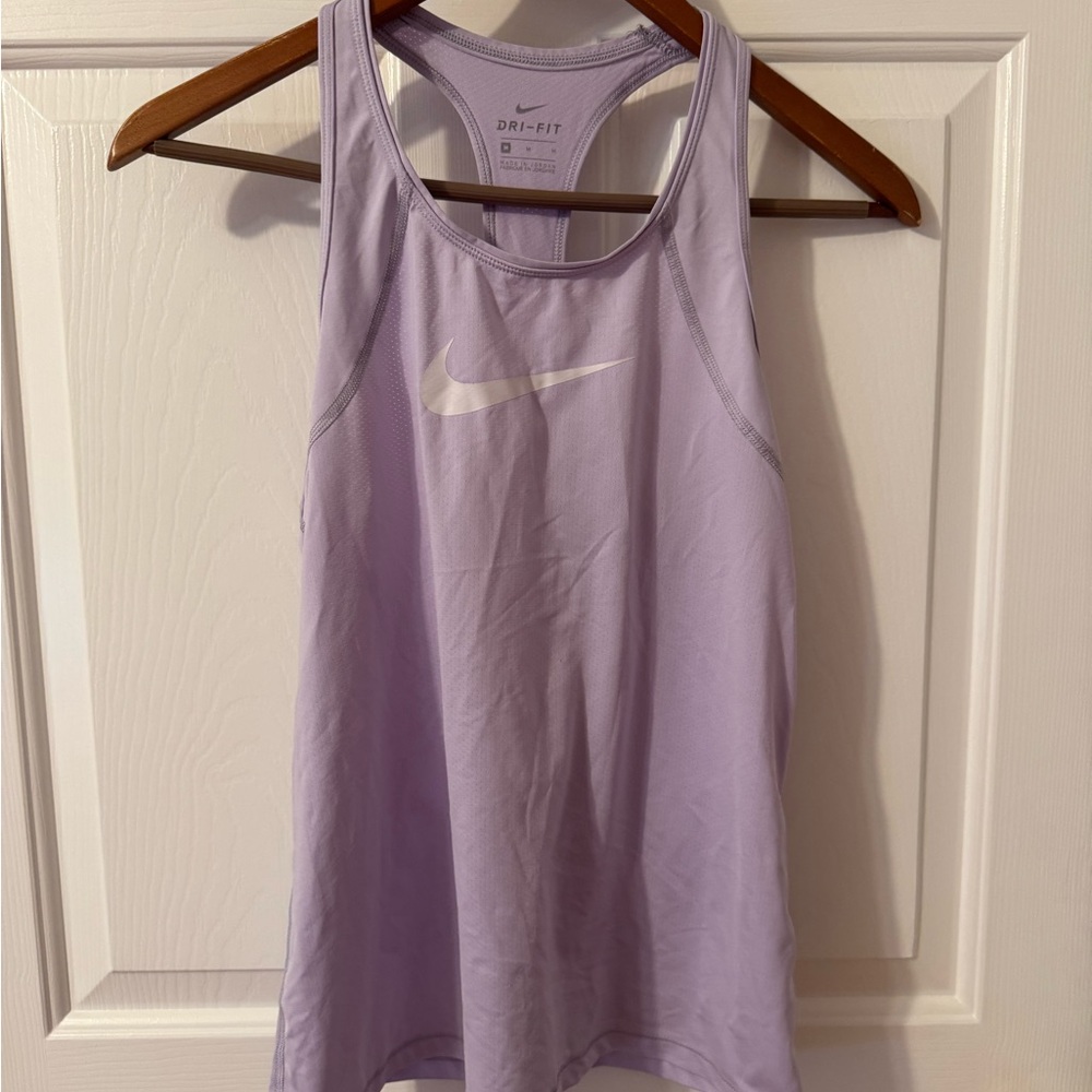 Nike Women's Light Purple Dri-FIT Tank Top